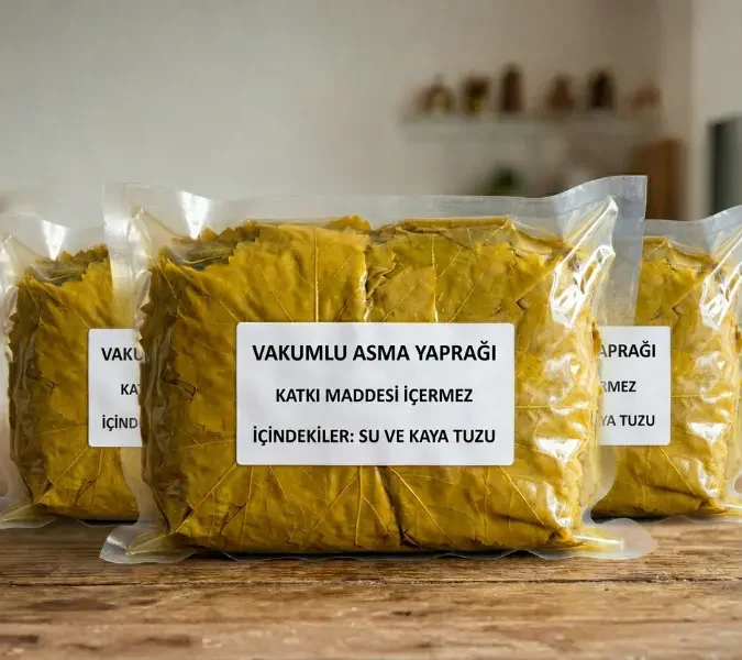 Vakumlu Salamura Asma Yaprağı 3 KG